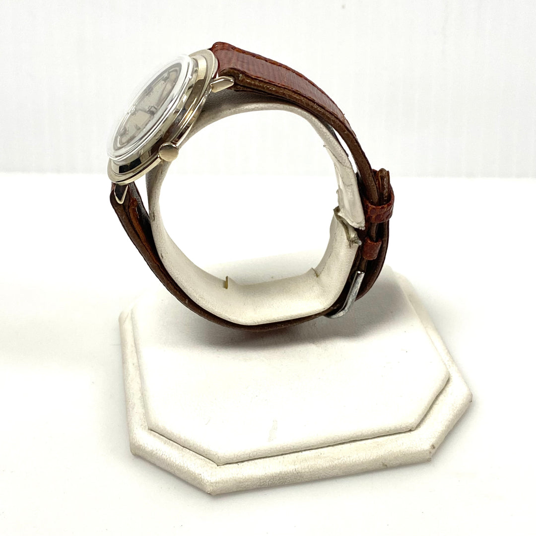 v018 Vintage Girard Perregaux Mechanical 14K White Gold 17 Jewels Wrist Watch