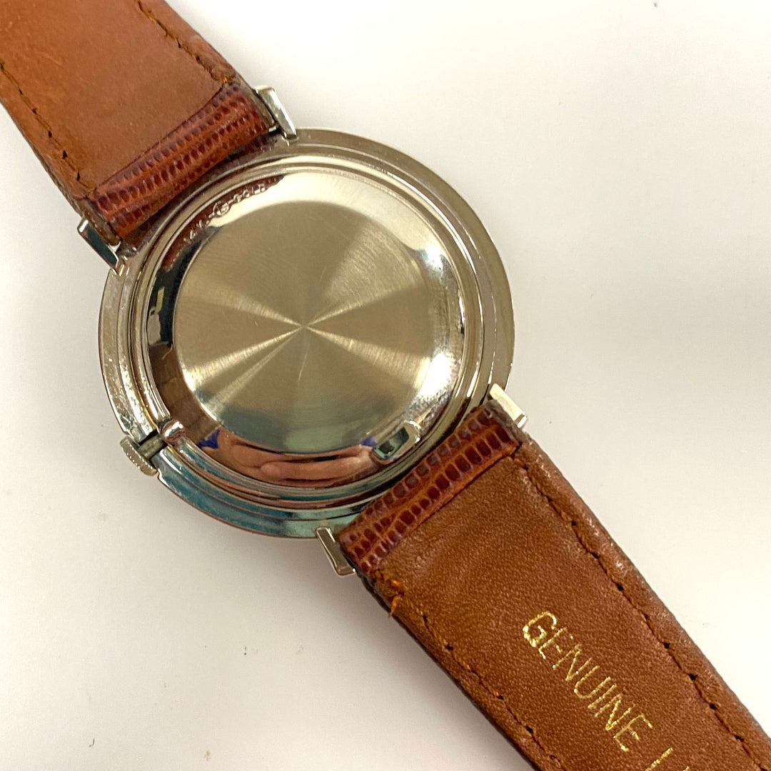 v018 Vintage Girard Perregaux Mechanical 14K White Gold 17 Jewels Wrist Watch