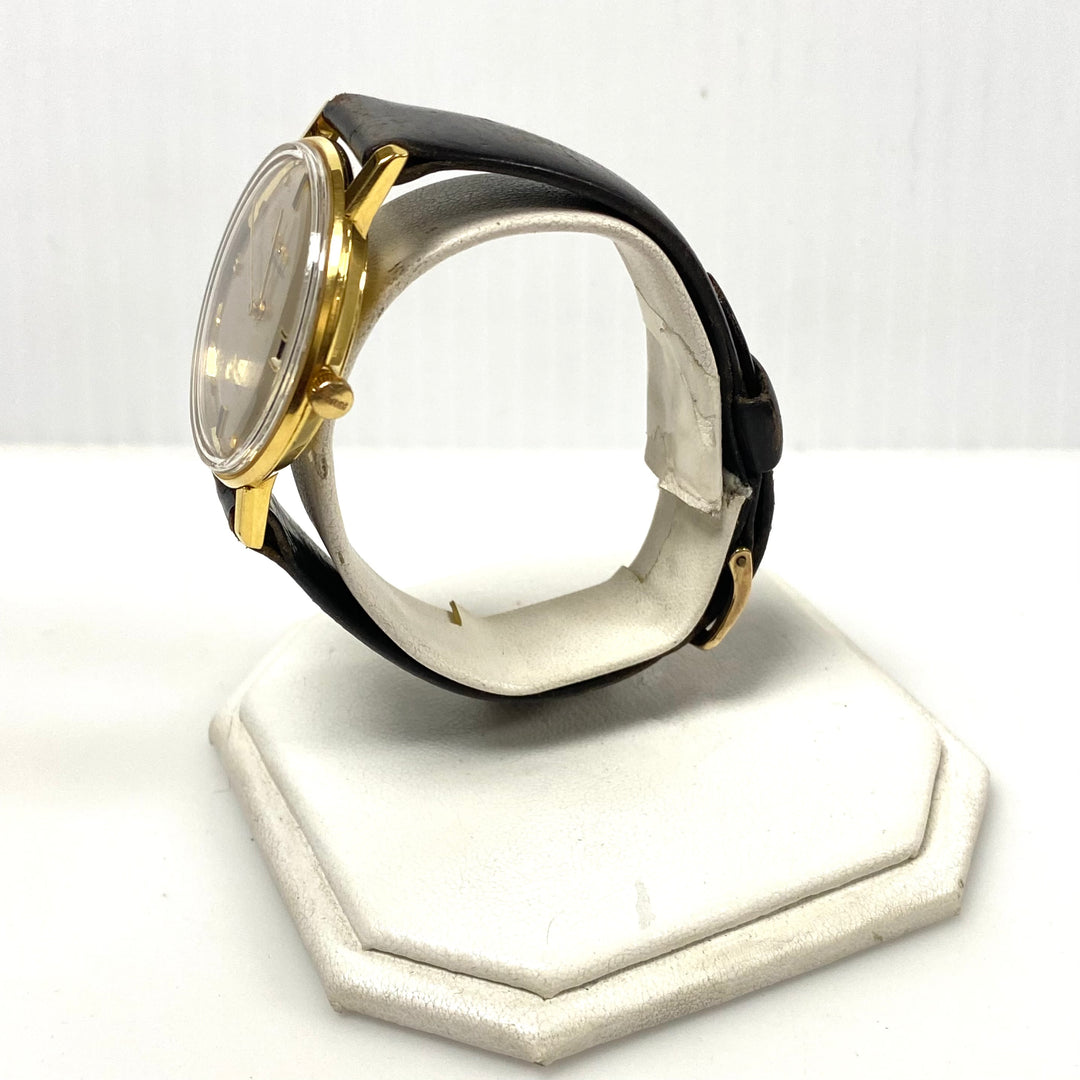 v019 Vintage Bulova Ambassador Automatic Gold Tone Swiss 30 Jewels Wrist Watch