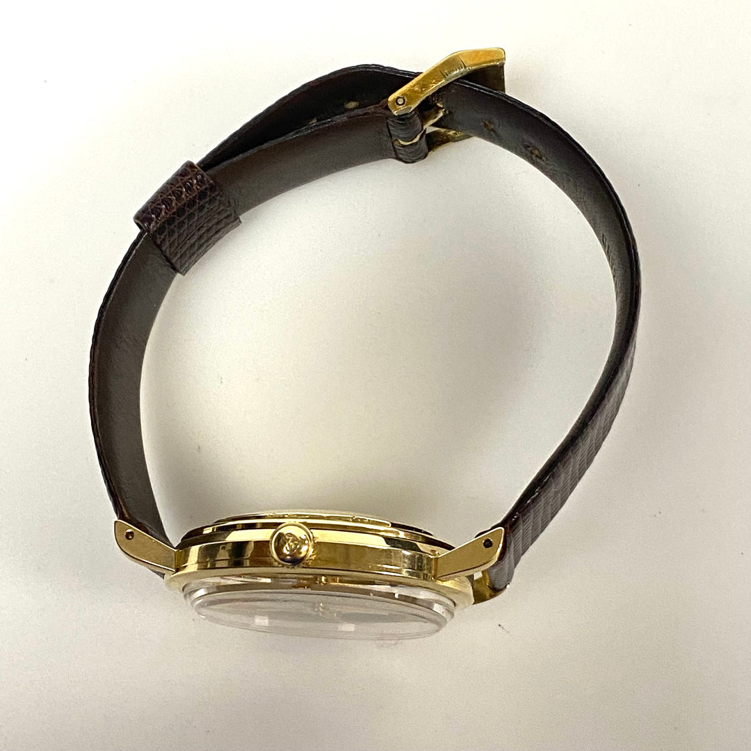 v020 Vintage Girard Perregaux Gyromatic 14K Yellow Gold 17 Jewels Wrist Watch