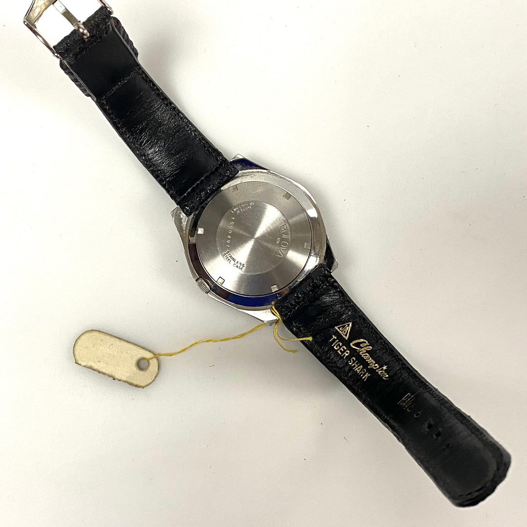 v025 Vintage Bulova Jet Star Automatic Swiss 17J Stainless Steel Wrist Watch WR +Box