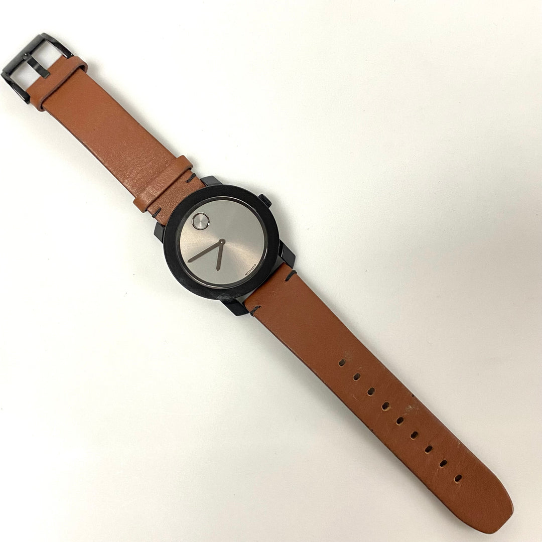 v041 Vintage Movado BOLD Swiss Mov't Stainless Steel Wrist Watch Water Resistant