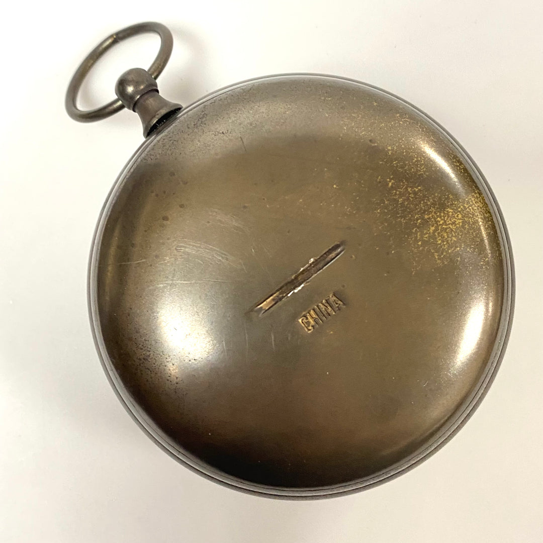 v070 Vintage Quartz Miniature 3 5/8" Hanging Wall Clock Bronze Shade