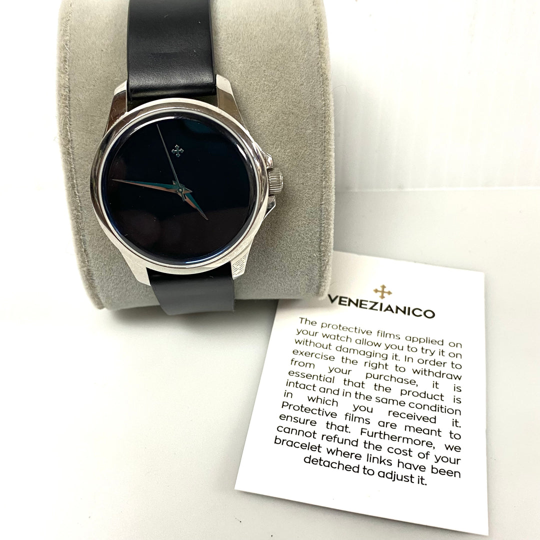 v086 Veneziano Automatic Redentore Sapphire Glass S Steel Italy Wrist Watch & Box