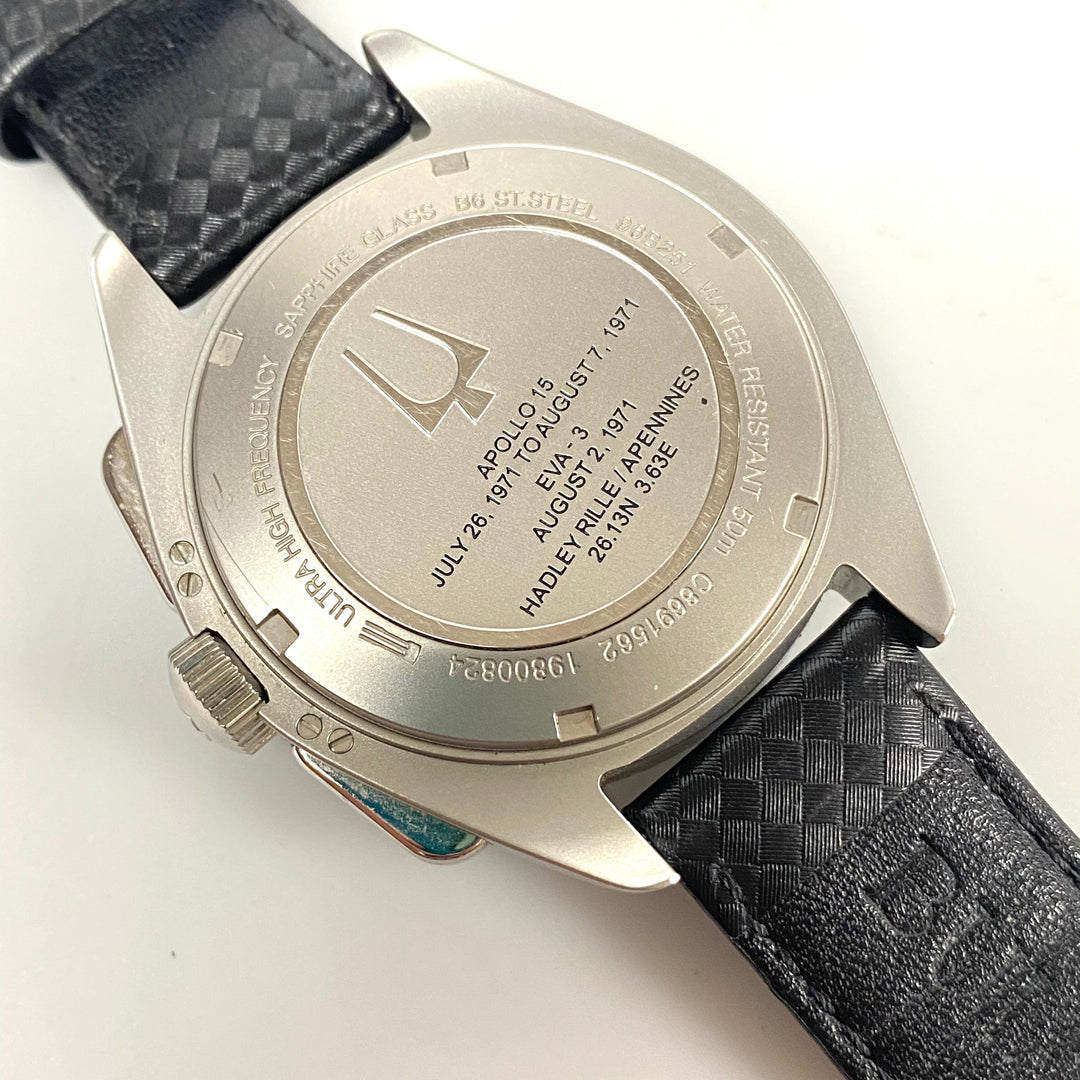 v087 Bulova Quarts Japan Movement Sapphire Glass Stainless Steel Wrist Watch