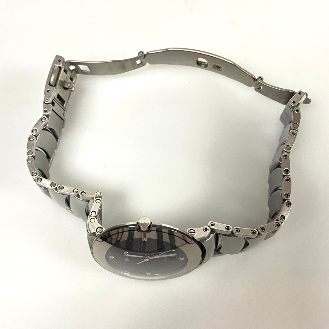 v091 Vintage RADO Jubilé DiaStar 129.0593.3 Quartz ceramic case and strap Men's Wrist Watch