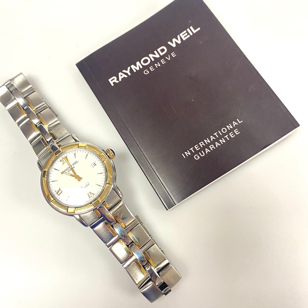 v101 Vintage Raymond Weil Parsifal Collection Swiss Quartz Stainless Steel Men's Wrist Watch