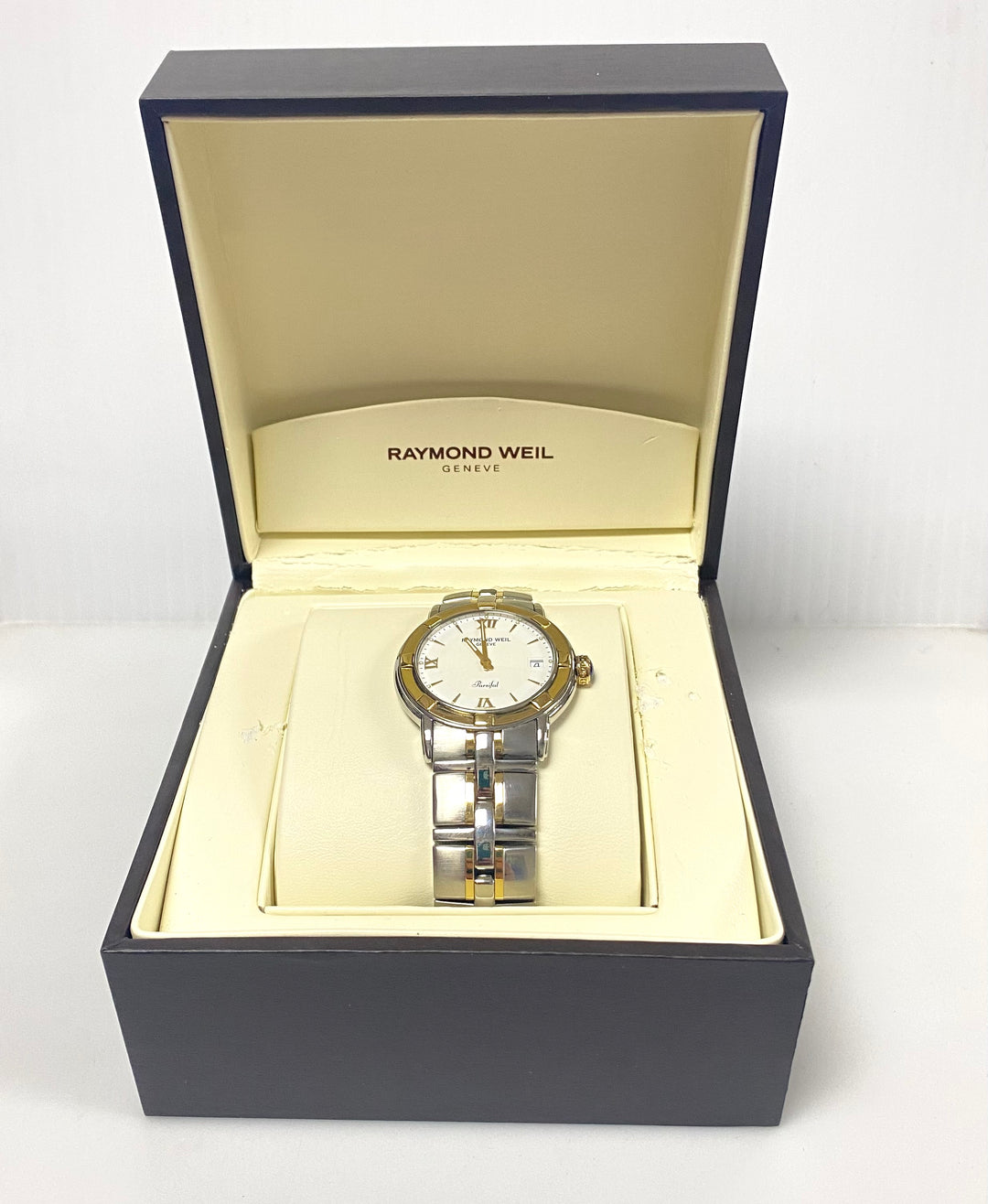 v101 Vintage Raymond Weil Parsifal Collection Swiss Quartz Stainless Steel Men's Wrist Watch