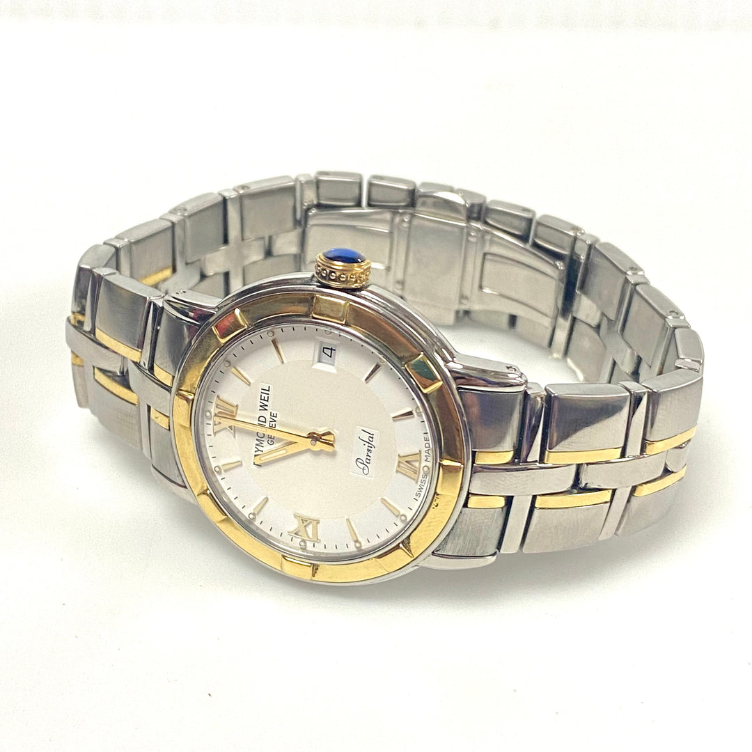 v101 Vintage Raymond Weil Parsifal Collection Swiss Quartz Stainless Steel Men's Wrist Watch