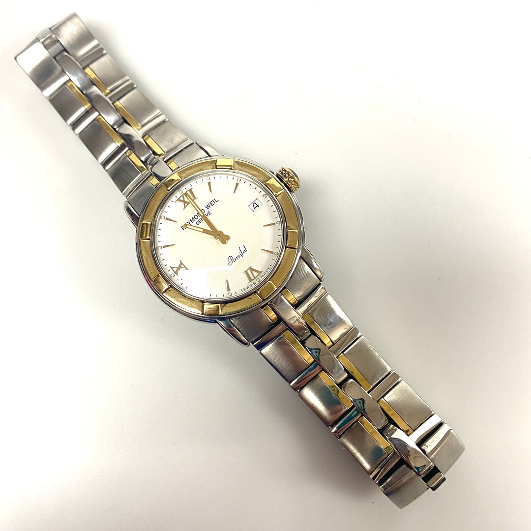 v101 Vintage Raymond Weil Parsifal Collection Swiss Quartz Stainless Steel Men's Wrist Watch