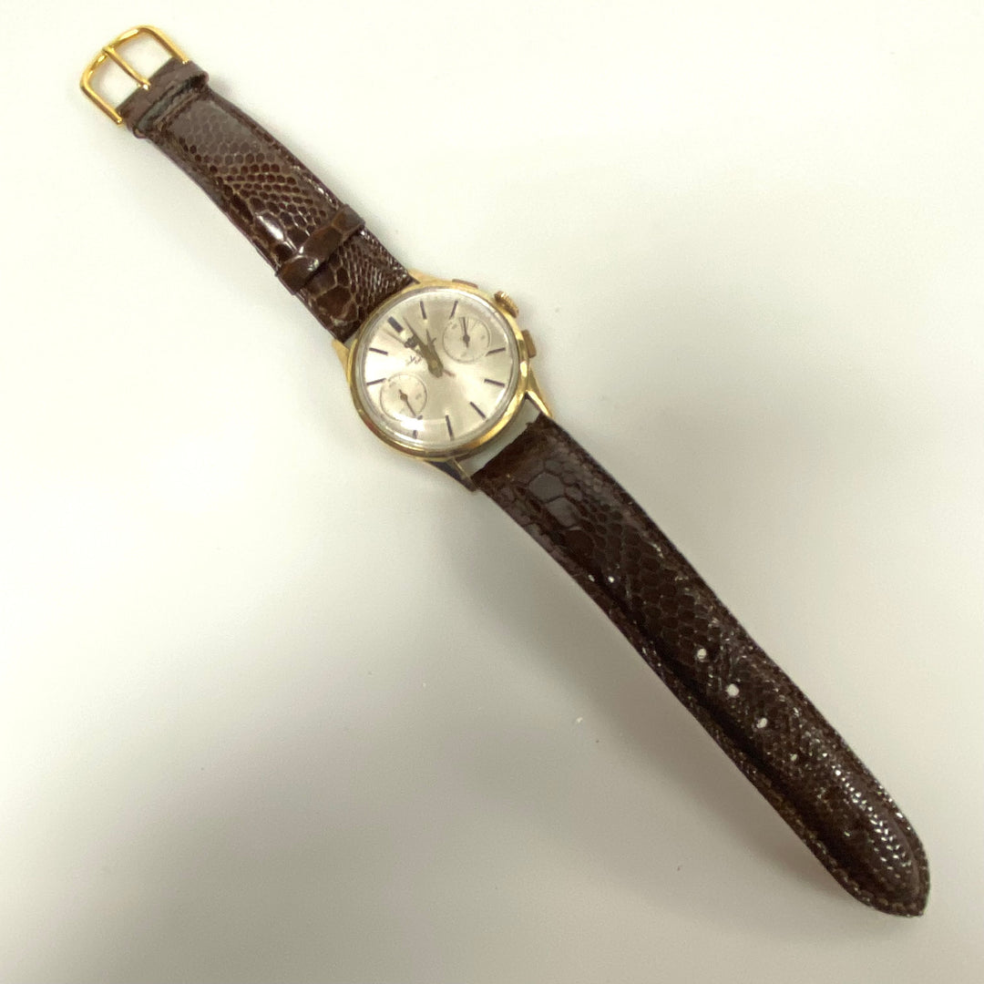 v102 Vintage Jules Jurgensen 14K Yellow Gold Mechanical Men's Wrist Watch