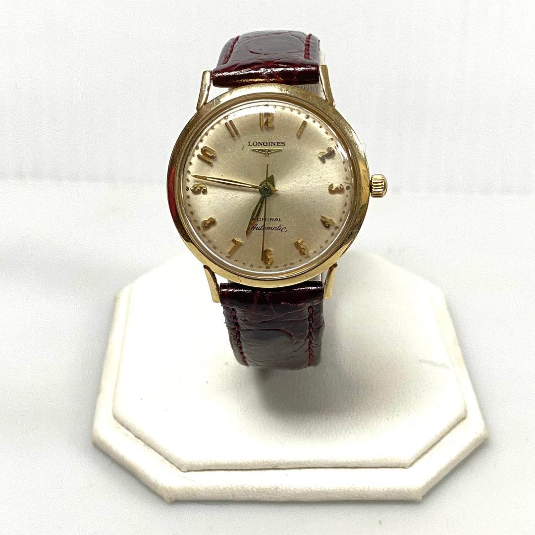 v103 Vintage Longines Admiral 10K Gold Filled Automatic Men's Wrist Watch