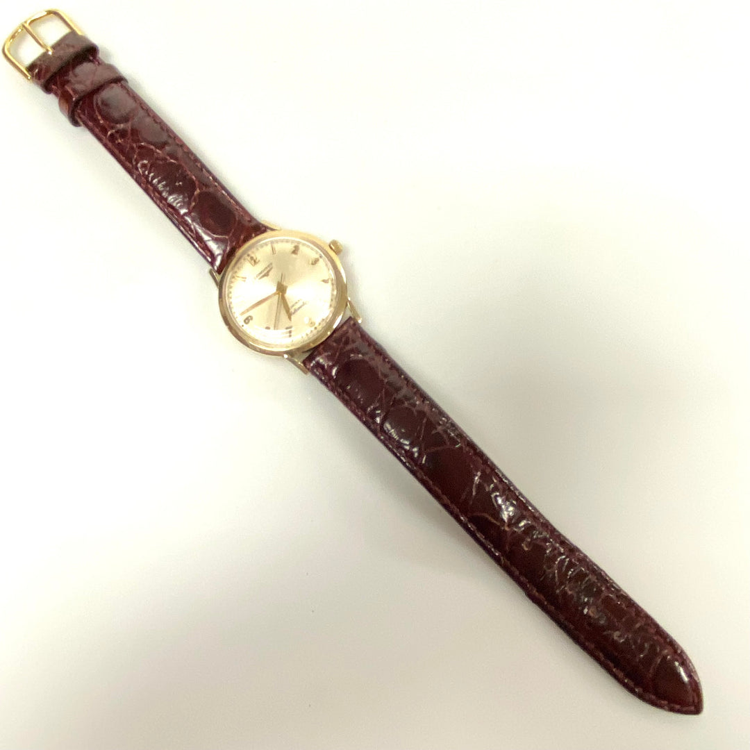 v103 Vintage Longines Admiral 10K Gold Filled Automatic Men's Wrist Watch