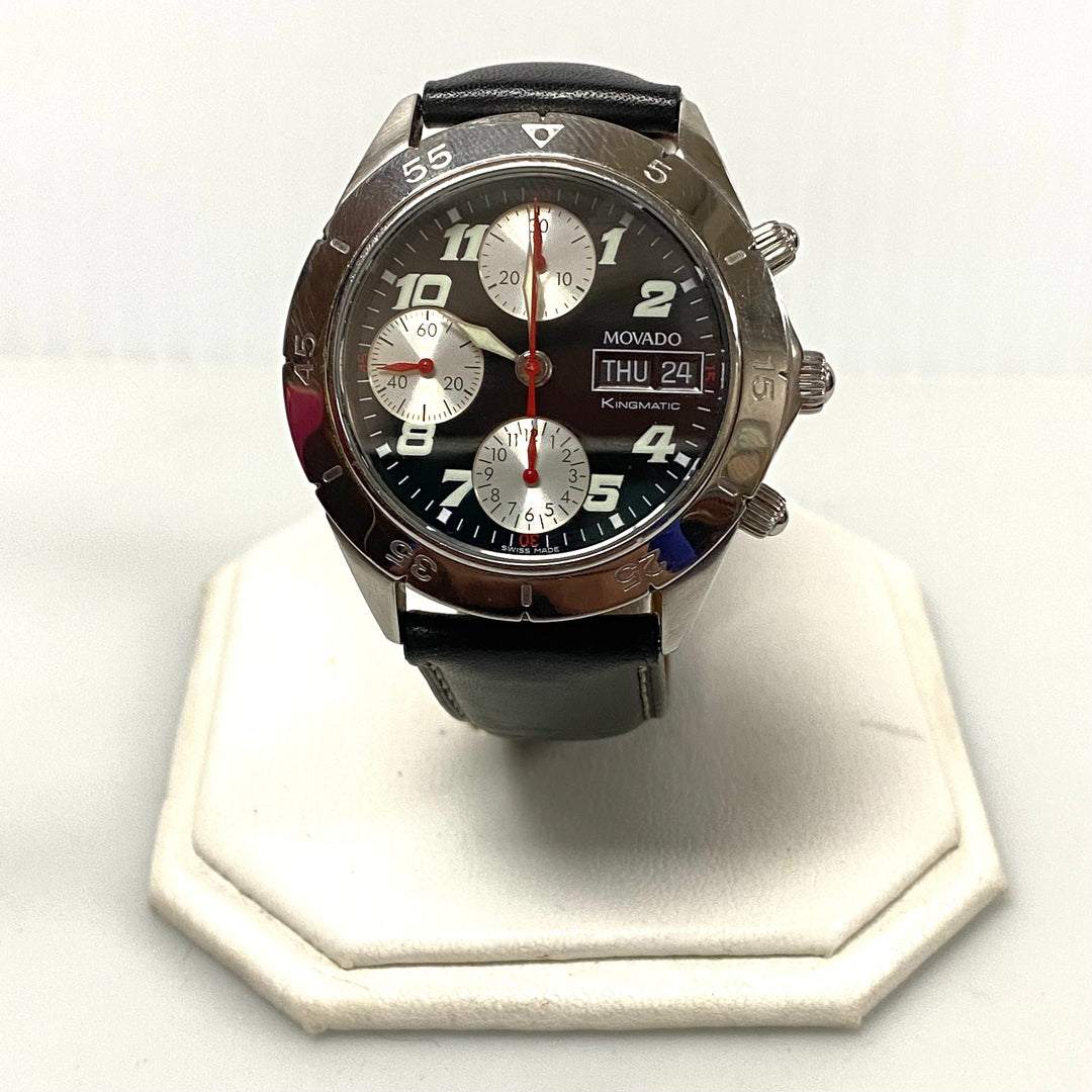 v104 Vintage Movado King Matic Automatic Swiss Made 25 Jewels Men's Wrist Watch