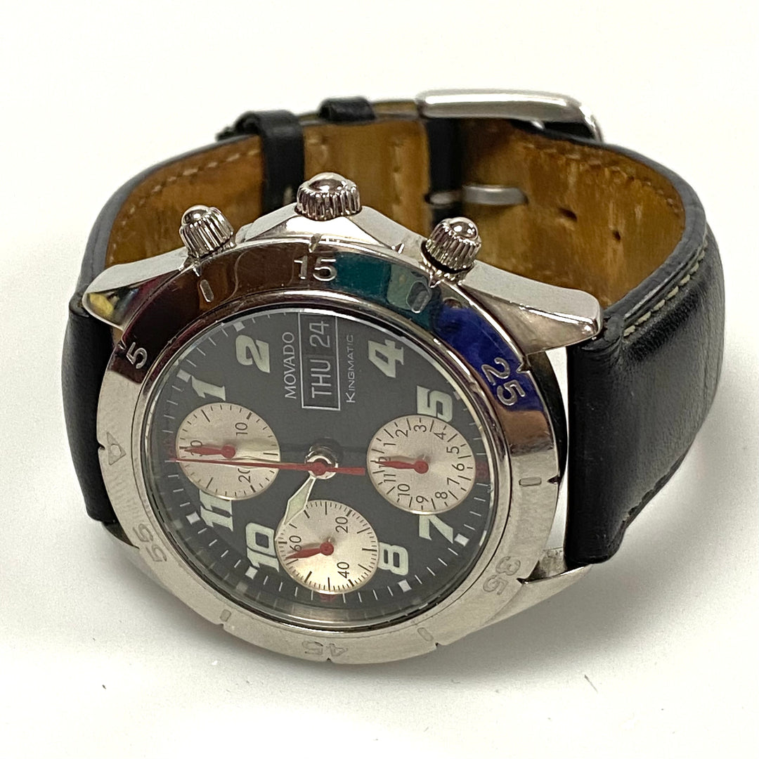 v104 Vintage Movado King Matic Automatic Swiss Made 25 Jewels Men's Wrist Watch