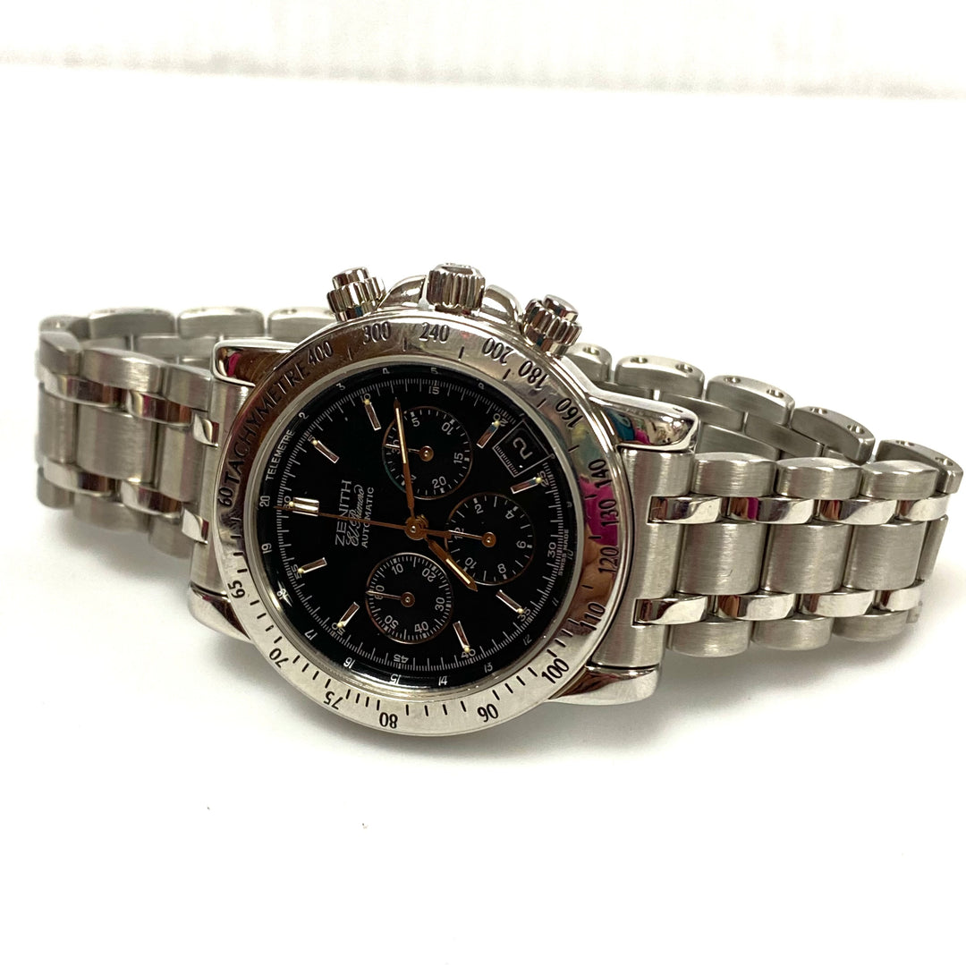 v147 Vintage Zenith Rainbow El Primero Automatic Chronograph Men's Wrist Watch