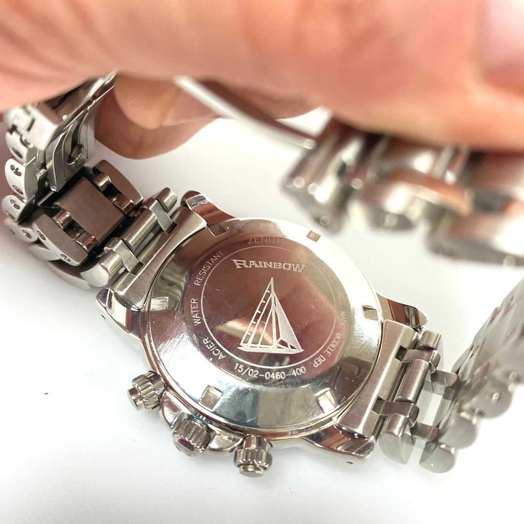 v147 Vintage Zenith Rainbow El Primero Automatic Chronograph Men's Wrist Watch