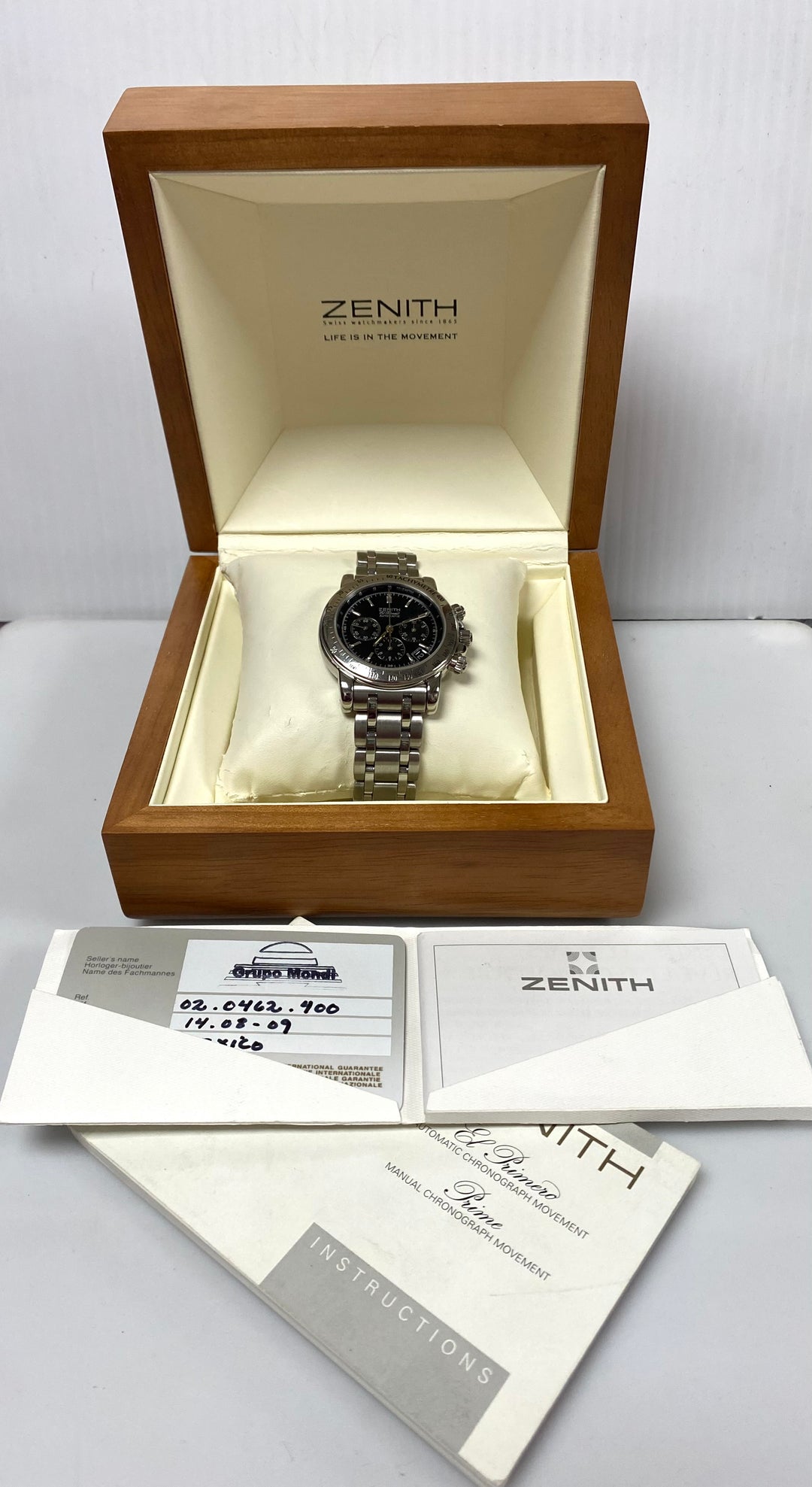 v147 Vintage Zenith Rainbow El Primero Automatic Chronograph Men's Wrist Watch