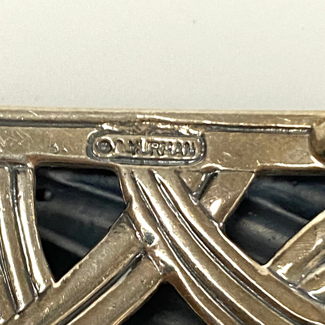 v182 Vintage Sterling Silver David Yurman Wavy Cable Belt Buckle