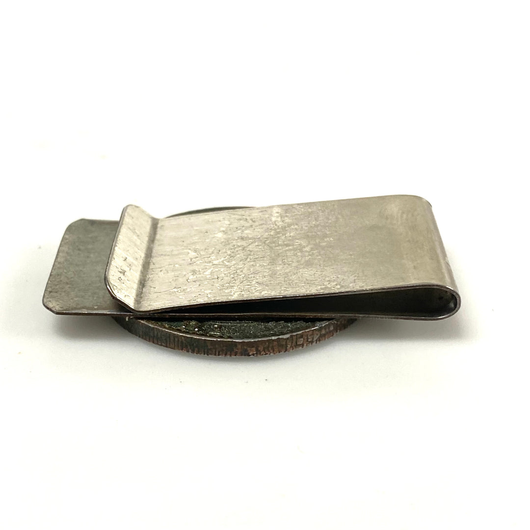 v183 Vintage Spirit of '76 Coin Money Clip Cash Holder with Display Storage Box
