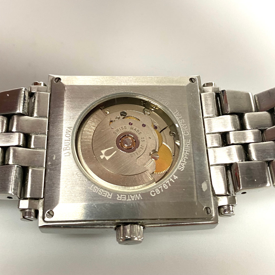 v213 Vintage Bulova Accutron Automatic 25J Stainless Steel Swiss Men's Wrist Watch