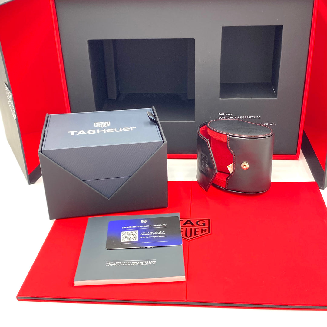 v223 TAG Heuer CARRERA Calibre 16 Chronograph Day Date CBN2A1AA Wrist Watch +Box