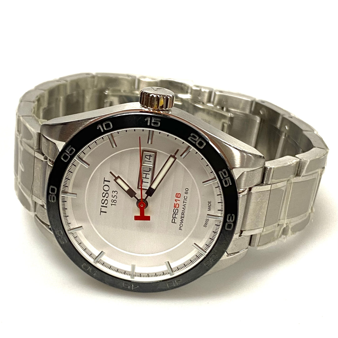 v236 Men's Swiss Automatic T-Sport PRS 516 Powermatic 80 Stainless Steel Bracelet Watch 42mm