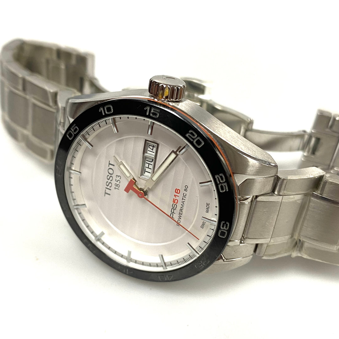 v236 Men's Swiss Automatic T-Sport PRS 516 Powermatic 80 Stainless Steel Bracelet Watch 42mm