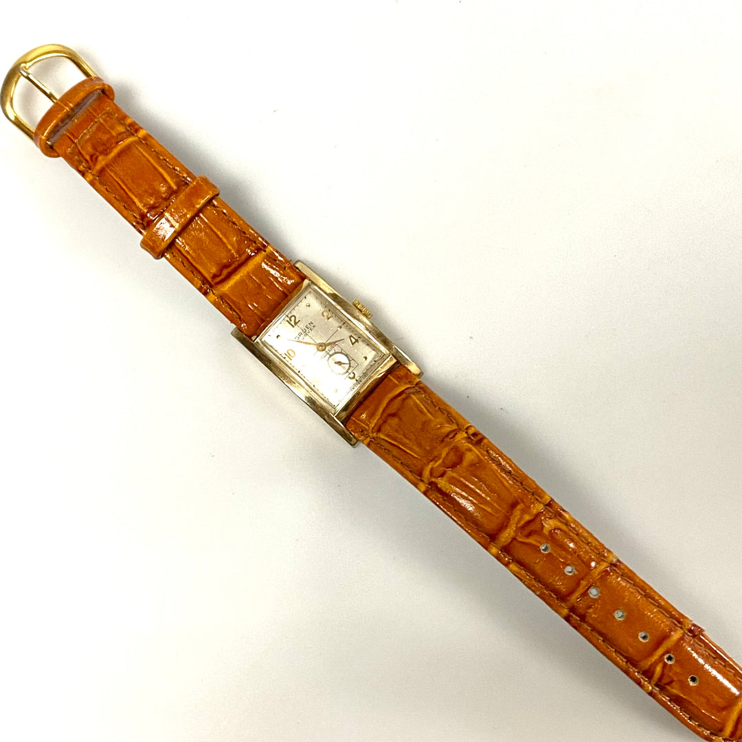 v238 Vintage Gruen Curvex Precision 10k Gold Filled Case Switzerland 17J Mechanical Wrist Watch