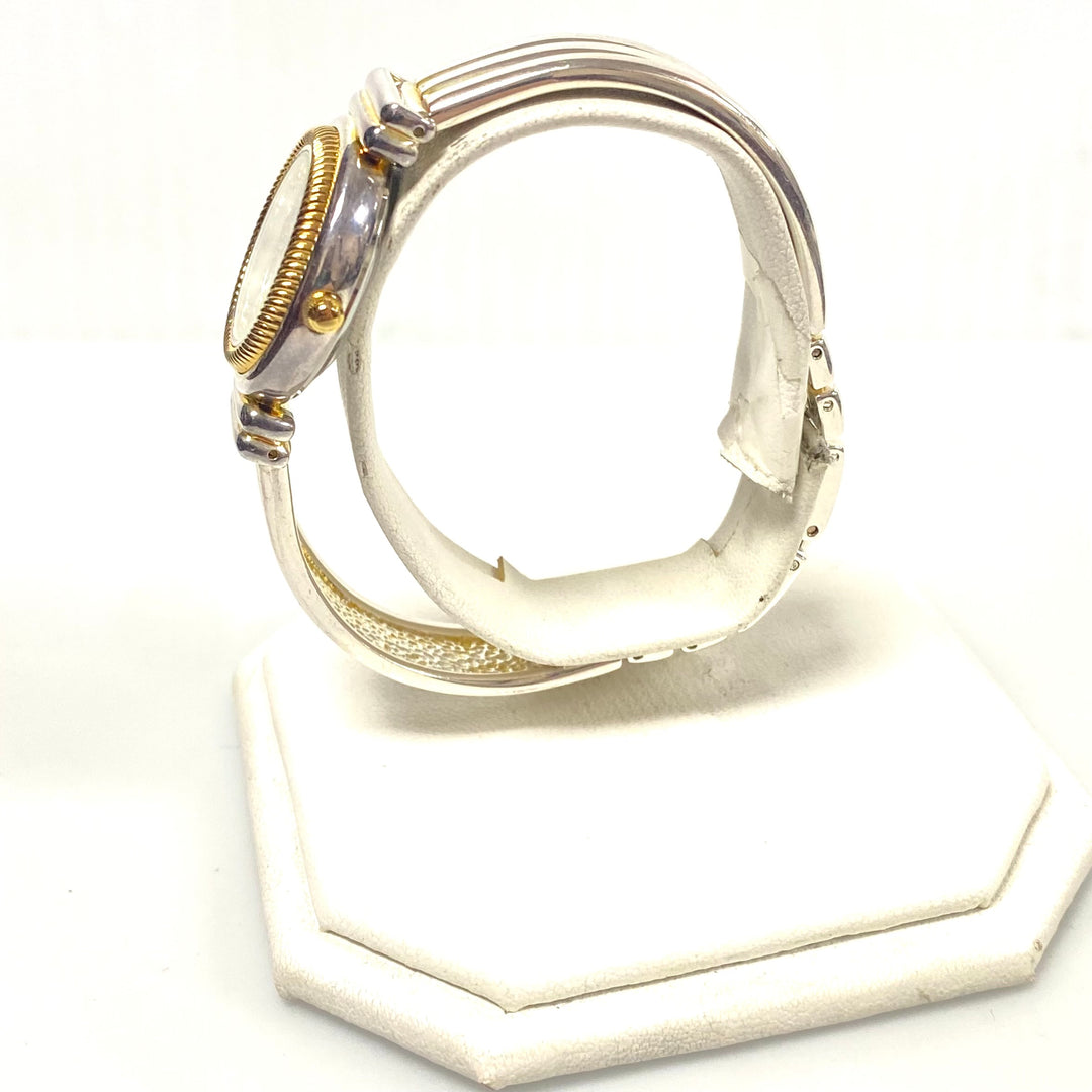 v240 Vintage Ecclissi Sterling Silver Case and Band Quartz Stainless Steel Back Wrist Watch