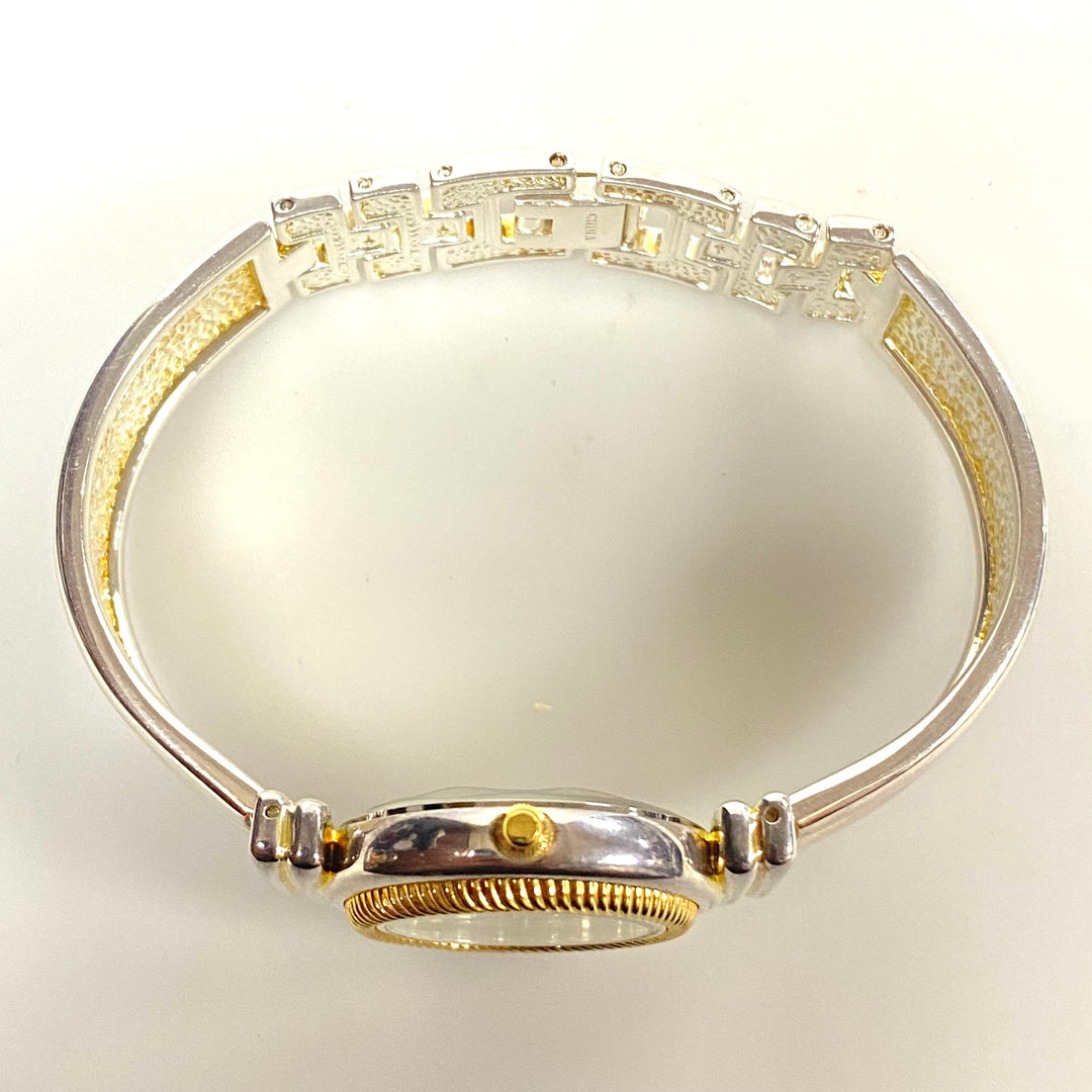 v240 Vintage Ecclissi Sterling Silver Case and Band Quartz Stainless Steel Back Wrist Watch