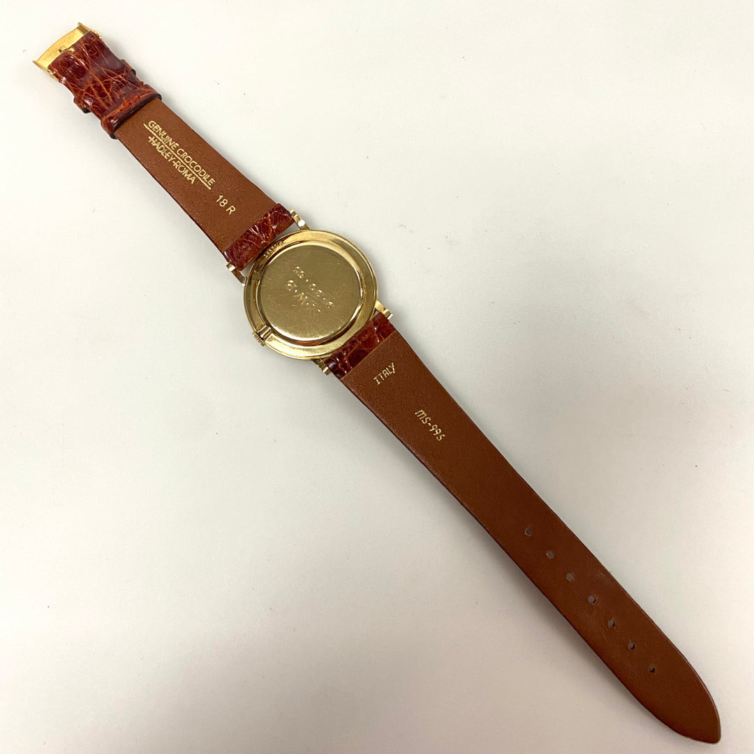 v257 Vintage Tiffany & Co 14k Yellow Gold Swiss Made Men's Wrist Watch 1960's