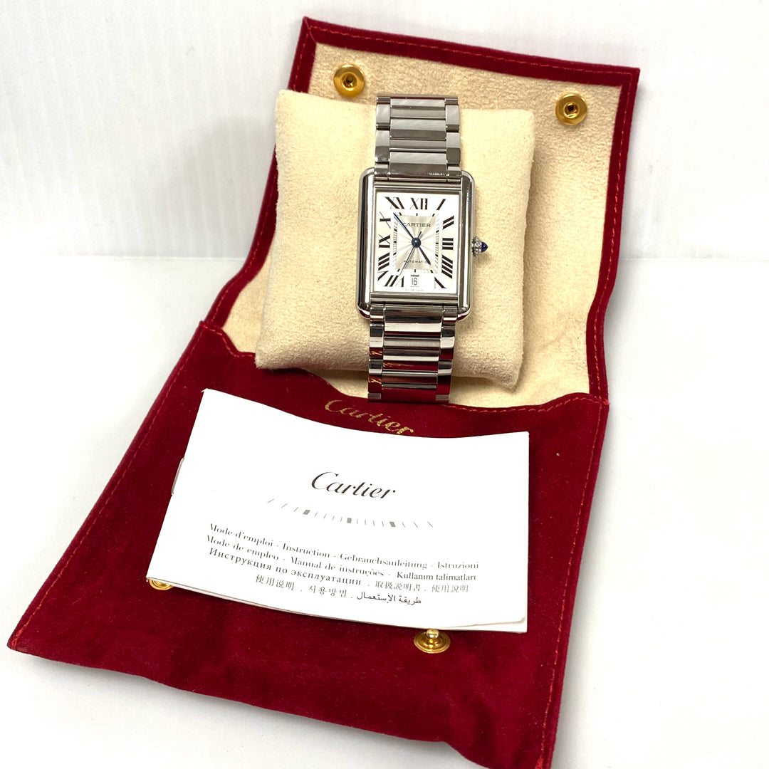 v261 Men's Wrist Watch Cartier Tank Solo Automatic Water resistant stainless