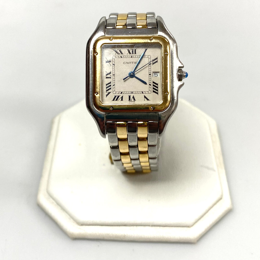 v262 Wrist Watch Cartier Panthere Quartz Or Et Acier Swiss Made