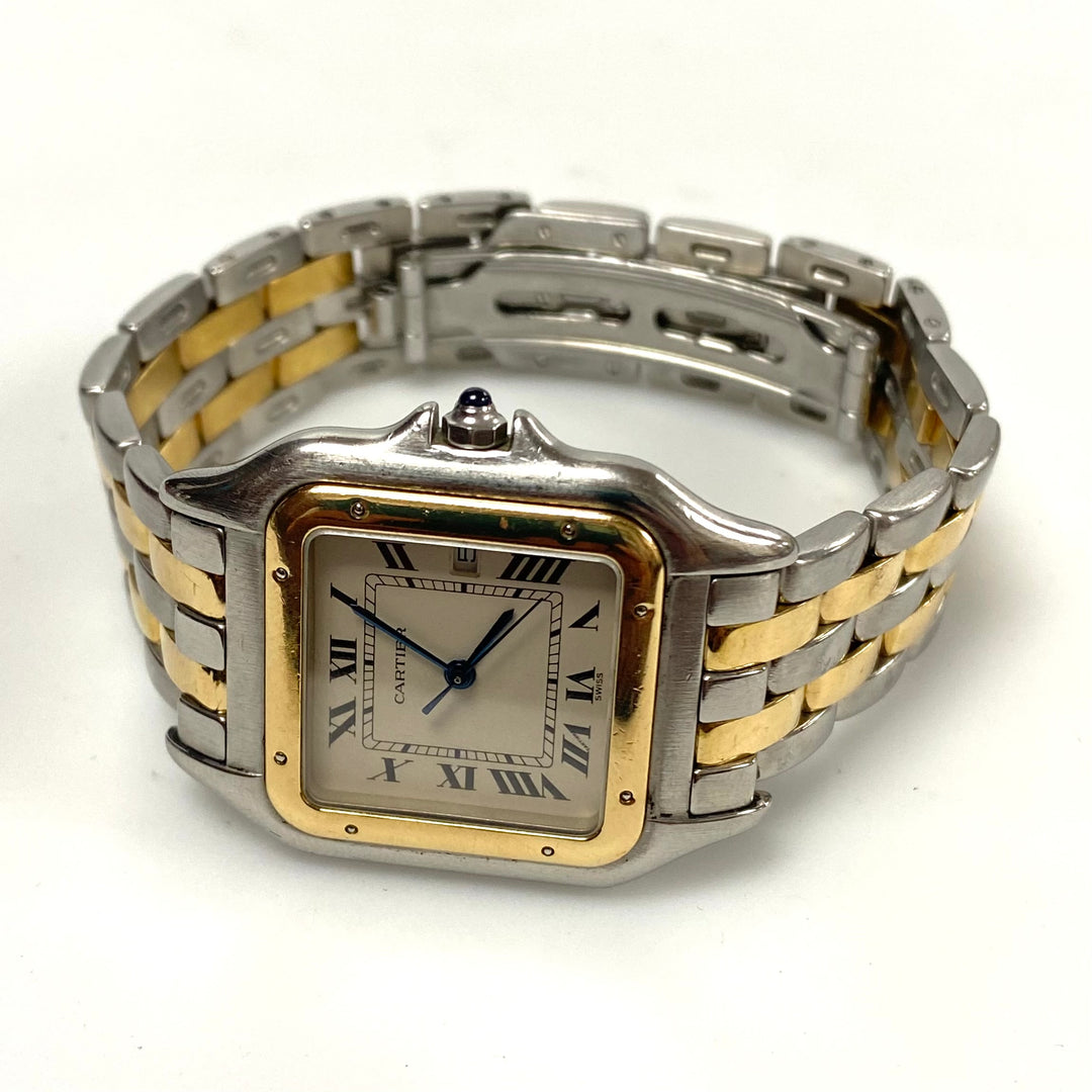 v262 Wrist Watch Cartier Panthere Quartz Or Et Acier Swiss Made