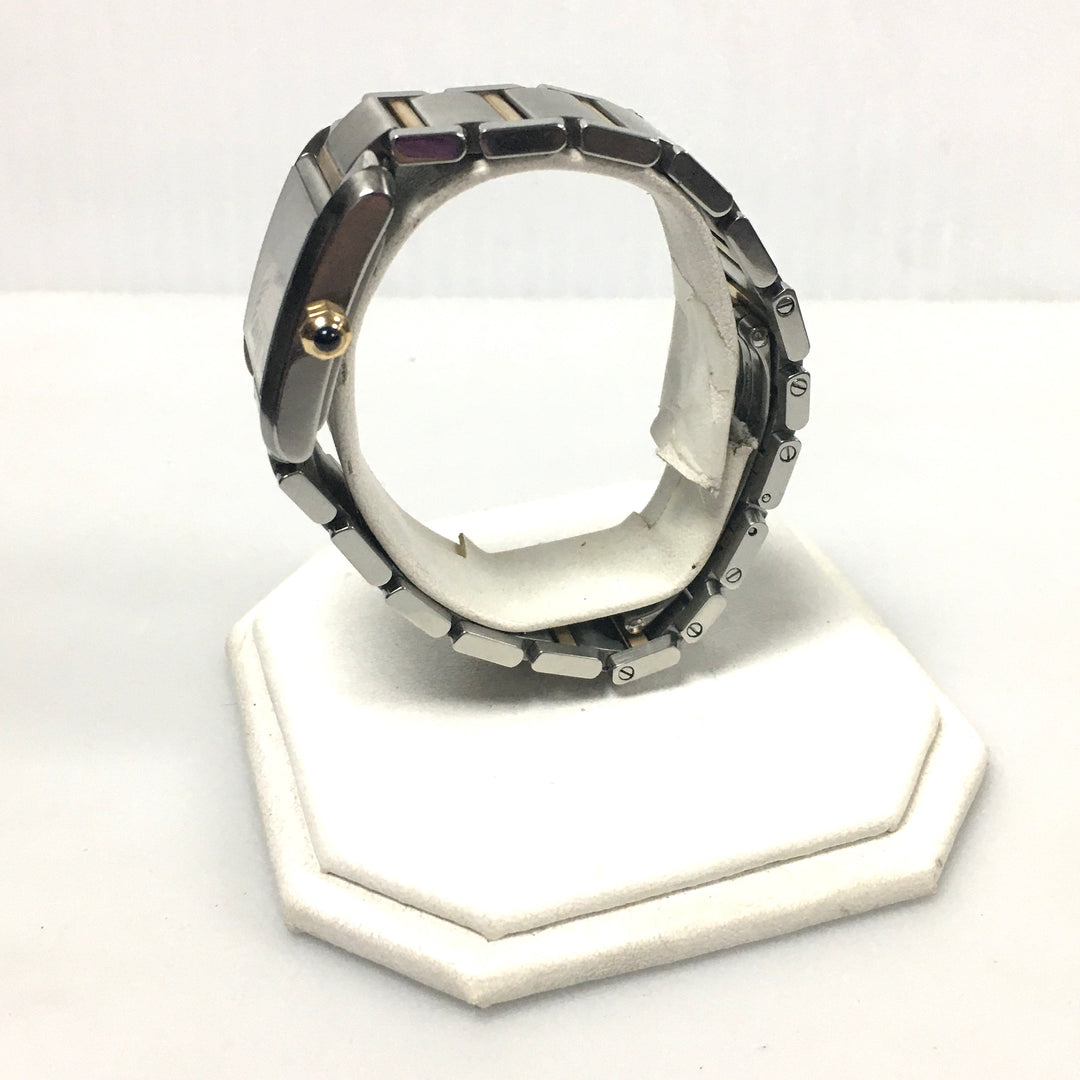 v269 Cartier Swiss Made Stainless Steel Water Resistant Wrist Watch & Soft Pouch