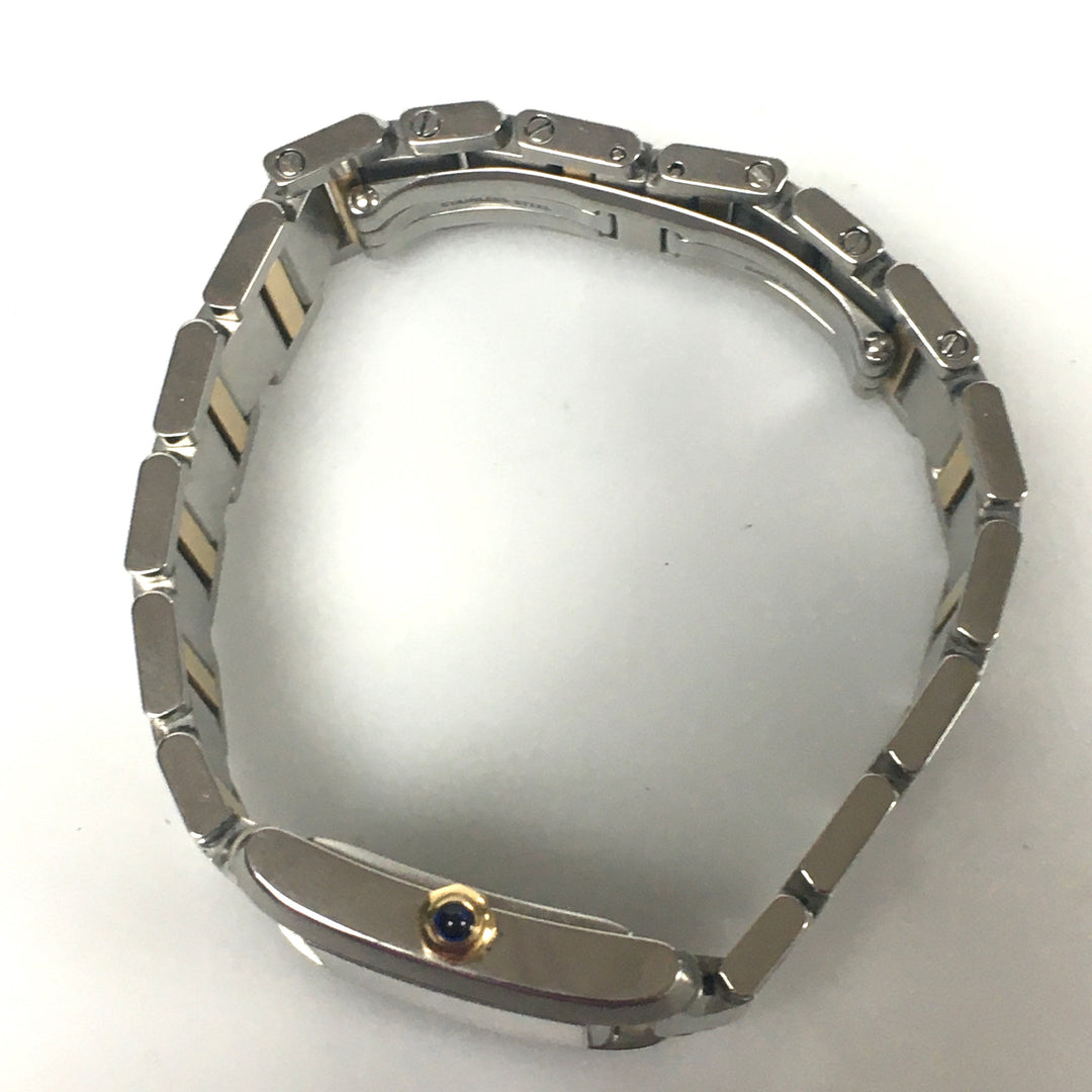 v269 Cartier Swiss Made Stainless Steel Water Resistant Wrist Watch & Soft Pouch