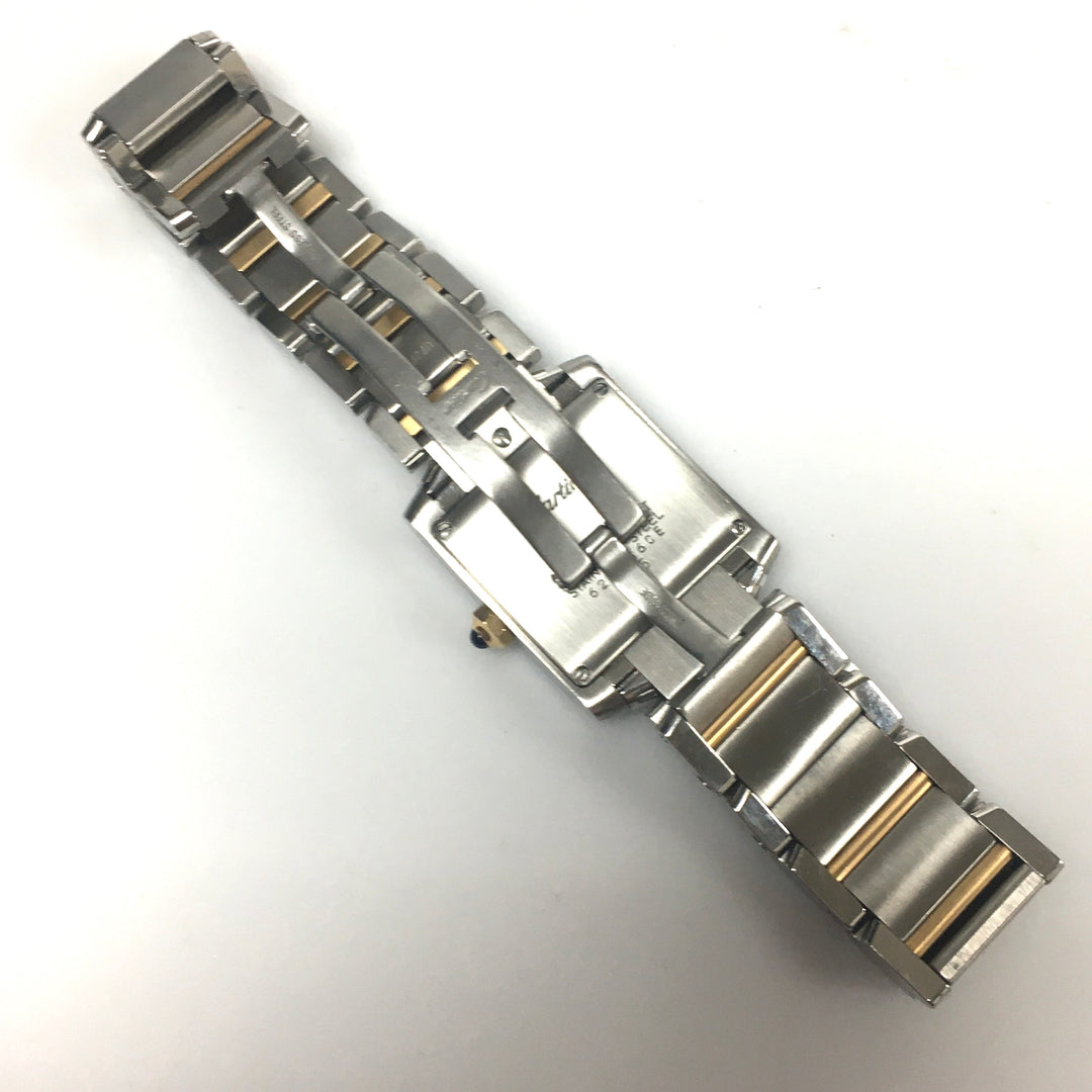 v269 Cartier Swiss Made Stainless Steel Water Resistant Wrist Watch & Soft Pouch