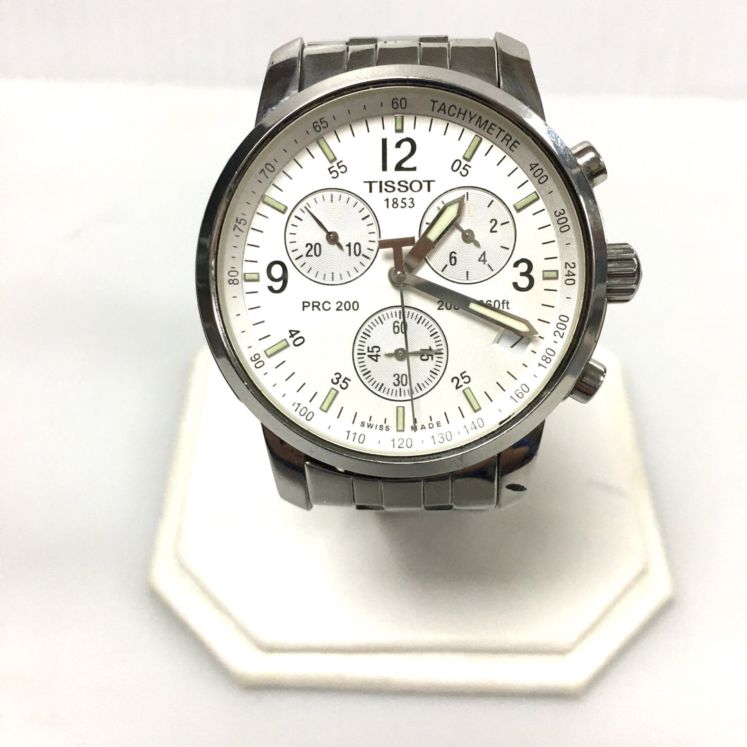 v273 Vintage TISSOT 1853 Tachymeter PRC 200 Stainless Steel Wrist Watch