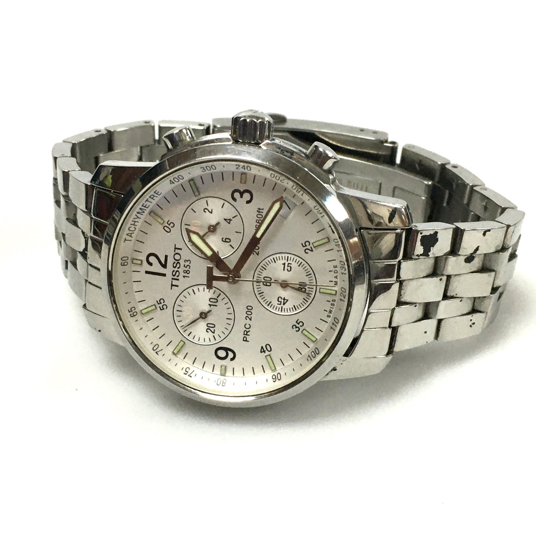 v273 Vintage TISSOT 1853 Tachymeter PRC 200 Stainless Steel Wrist Watch