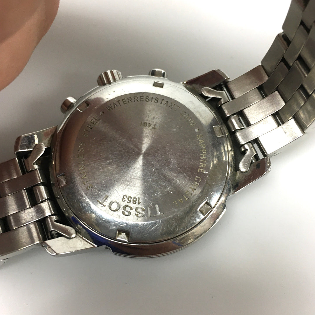v273 Vintage TISSOT 1853 Tachymeter PRC 200 Stainless Steel Wrist Watch