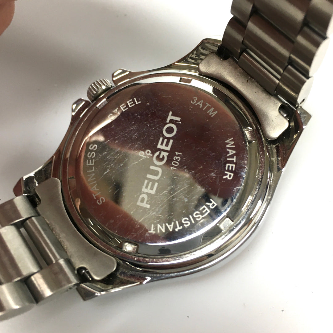 v283 Vintage Peugeot Stainless Steel Water Resistant Japan Movement Wrist Watch