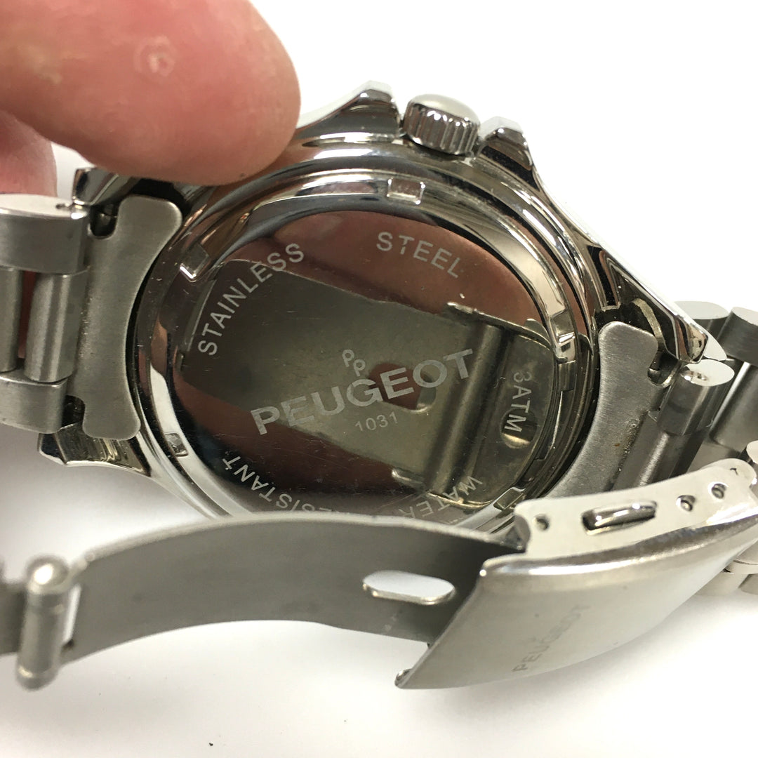 v283 Vintage Peugeot Stainless Steel Water Resistant Japan Movement Wrist Watch