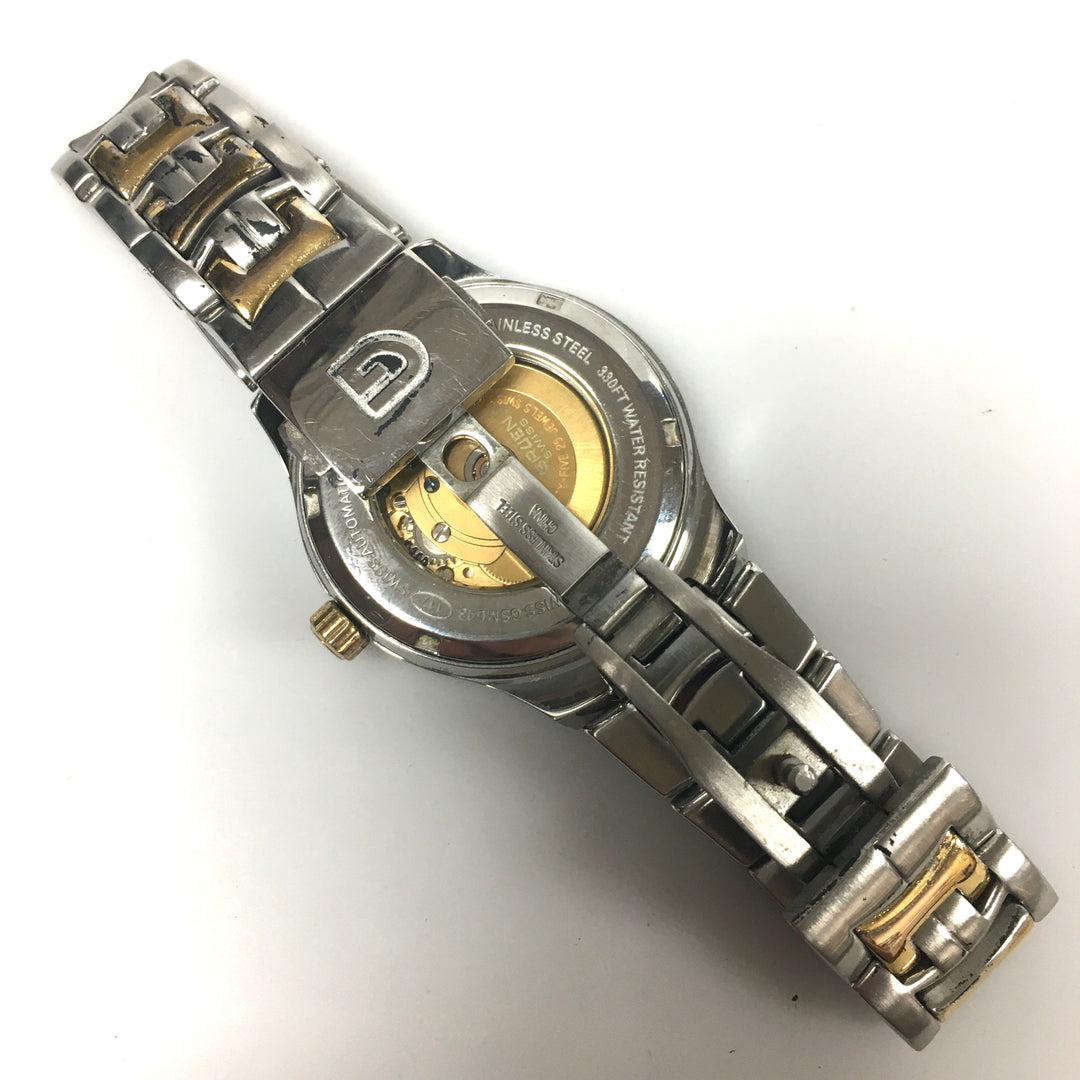 v285 Vintage Gruen Swiss 38mm Automatic Stainless Water Resistant Wrist Watch