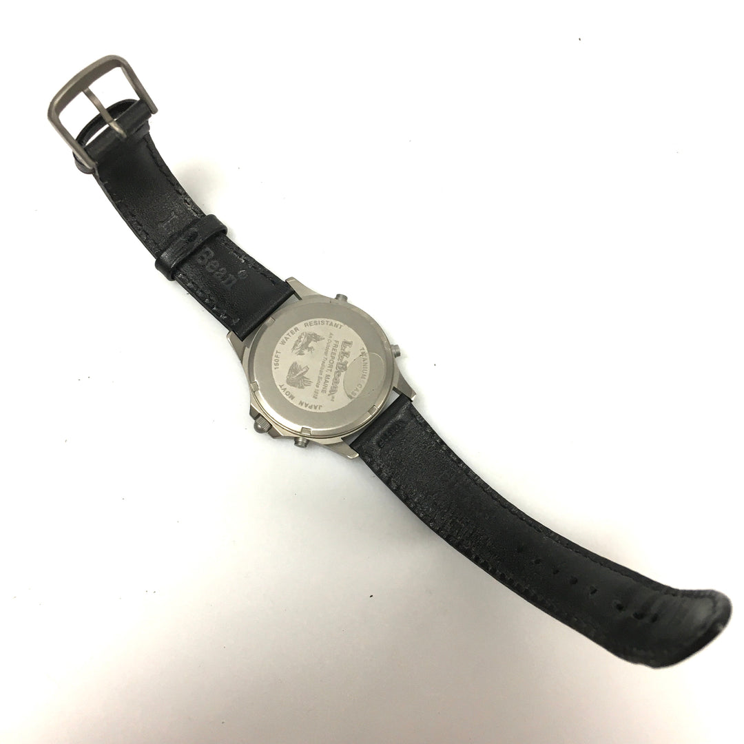 v295 Vintage L.L.Bean Quartz Japan Movement Titanium Case WR 150ft Wrist Watch