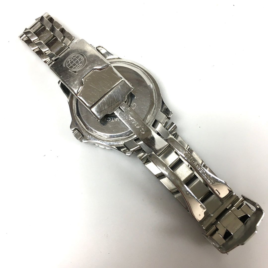 v304 Vintage CYMA Navistar Professional Quartz Swiss Made Silver Tone Wrist Watch