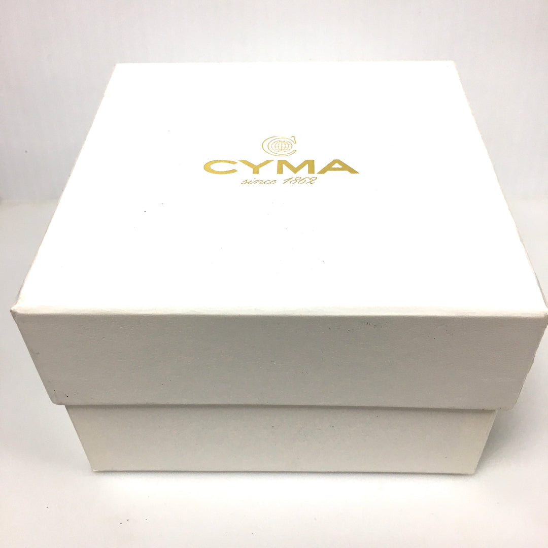 v305 Vintage CYMA 50M WR Quartz Swiss Made Two-Tone Stainless Steel Wrist Watch