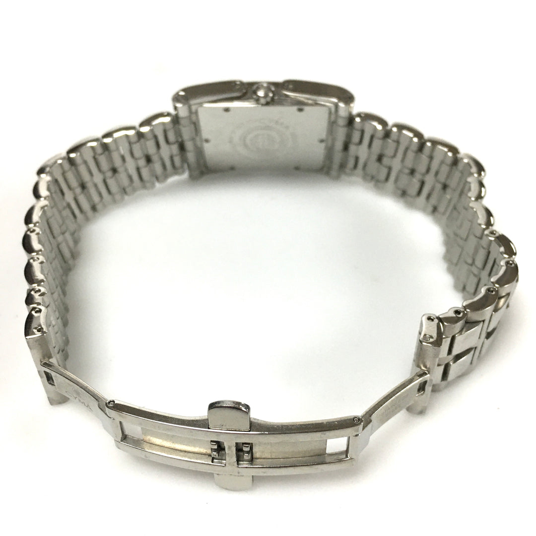 v308 Vintage CYMA Quartz Swiss Made Silver Tone Stainless Steel Wrist Watch