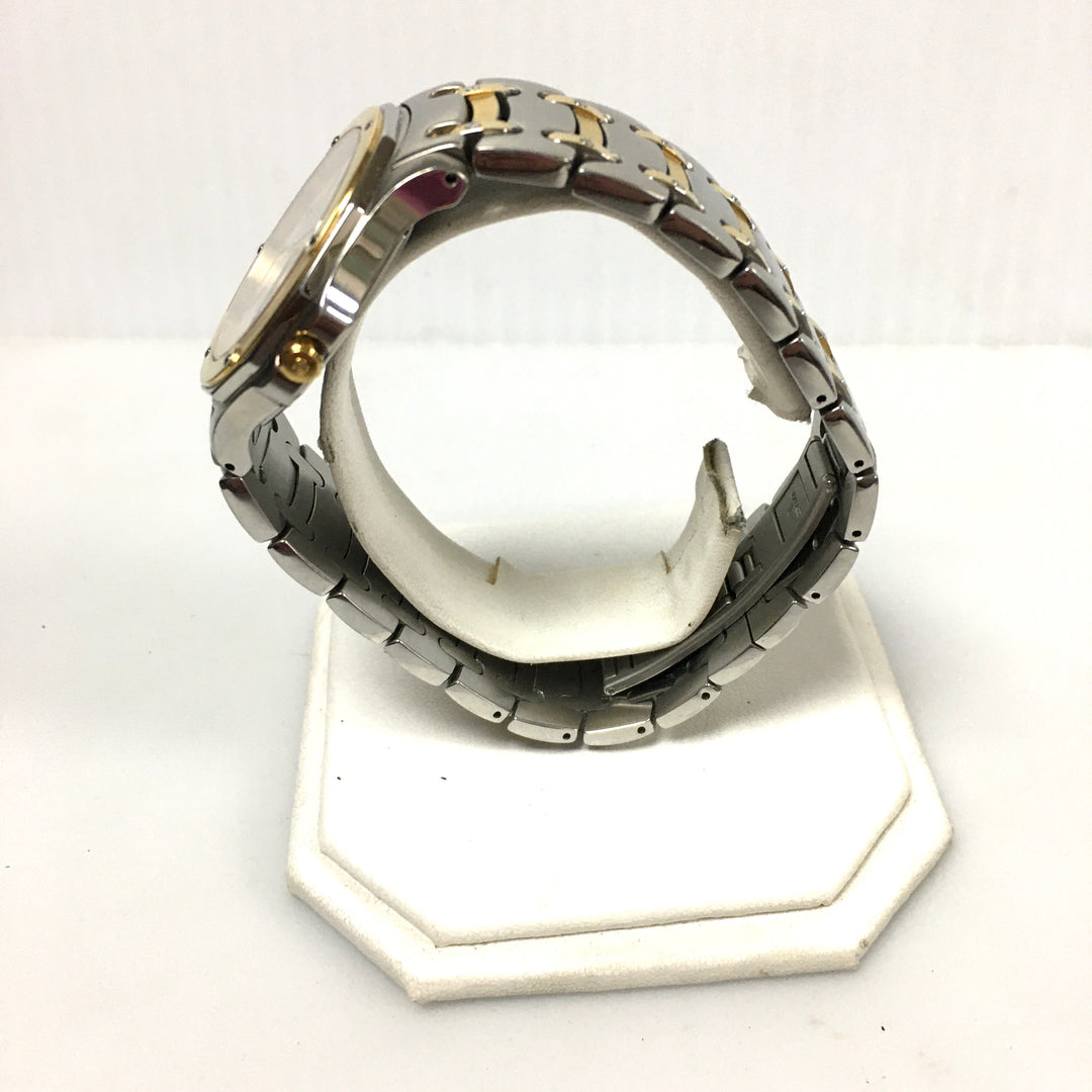 v309 Vintage CYMA 50M WR Quartz Swiss Made Two-Tone Stainless Steel Wrist Watch