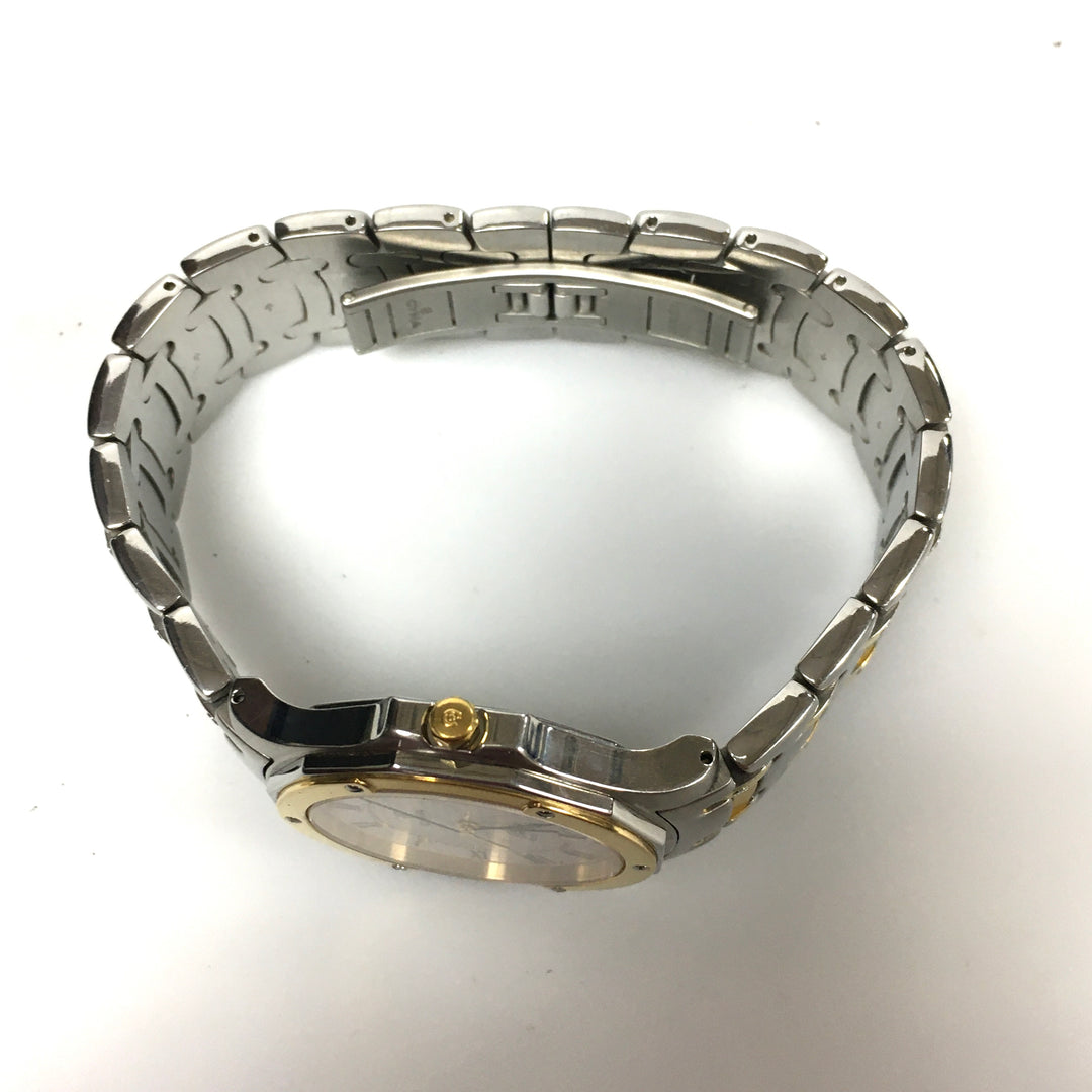 v309 Vintage CYMA 50M WR Quartz Swiss Made Two-Tone Stainless Steel Wrist Watch